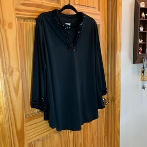 Elegant Black Women's Top